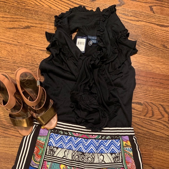Ralph Lauren Tops - NWT Ralph Lauren 100% silk ruffle flutter sleeves